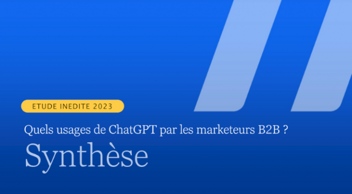 59% des professionnels du marketing BtoB utilisent ChatGPT dans le cadre de leur travail