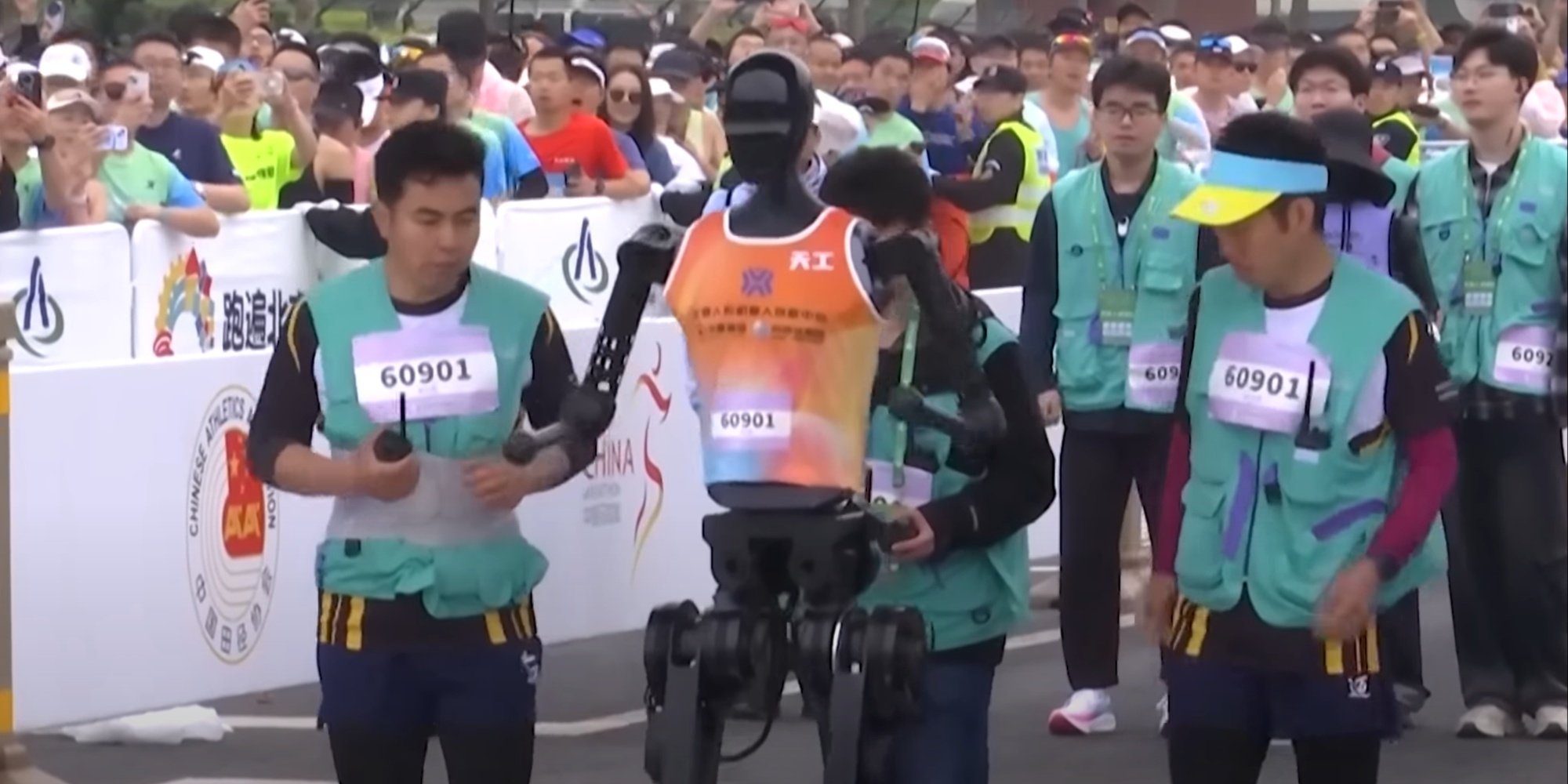 Beijing Half Marathon: Humanoid Robots at the Starting Line