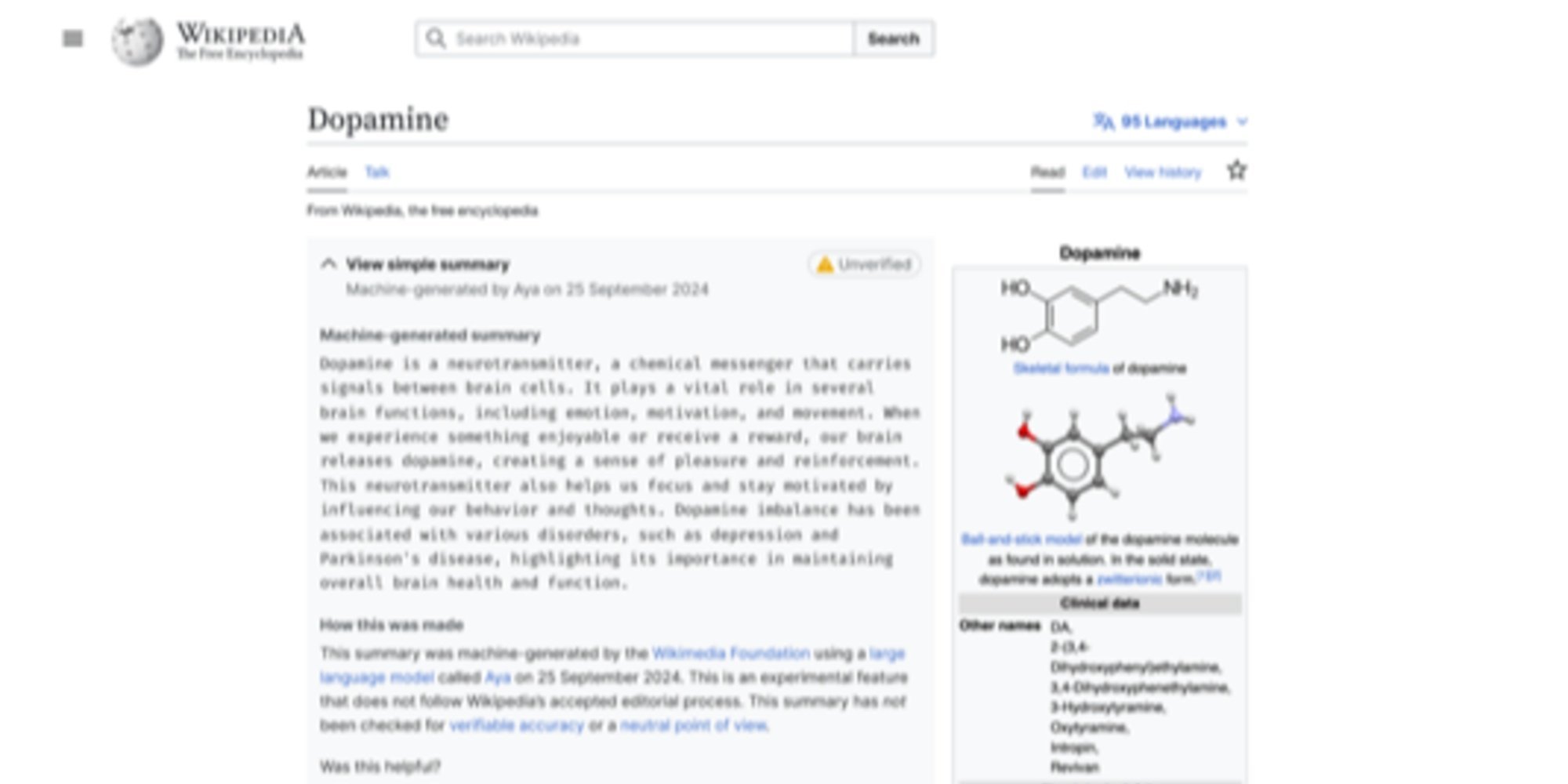 La experimentación de resúmenes de artículos de Wikipedia generados por IA se detiene